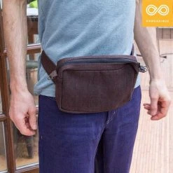 3-in-1 Convertible Hemp Waist Pouch - Eco-Friendly Travel Bag for Men & Women 12 Vendor-unknown Around-The-World 3-in-1 Convertible Hemp Waist Pouch
