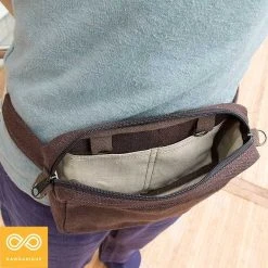 3-in-1 Convertible Hemp Waist Pouch - Eco-Friendly Travel Bag for Men & Women 13 Vendor-unknown Around-The-World 3-in-1 Convertible Hemp Waist Pouch