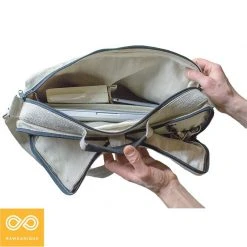 Vendor-unknown ShoesBags&More MANHATTAN 100% Organic Hemp Laptop Bag (15x11.4x4) - Eco-Friendly, Plastic-Free, Work From Home Essential 18 Vendor-unknown ShoesBags&More MANHATTAN 100% Organic Hemp Laptop Bag (15x11.4x4) (Plastic-free)