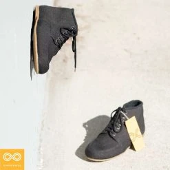 COTTONWOOD Organic Fleece-Lined Hemp High Tops for Men (40-46EU) - Eco-Friendly Footwear 8 Shoes COTTONWOOD Organic Fleece-Lined Hemp High Tops (40-46EU) Footwear