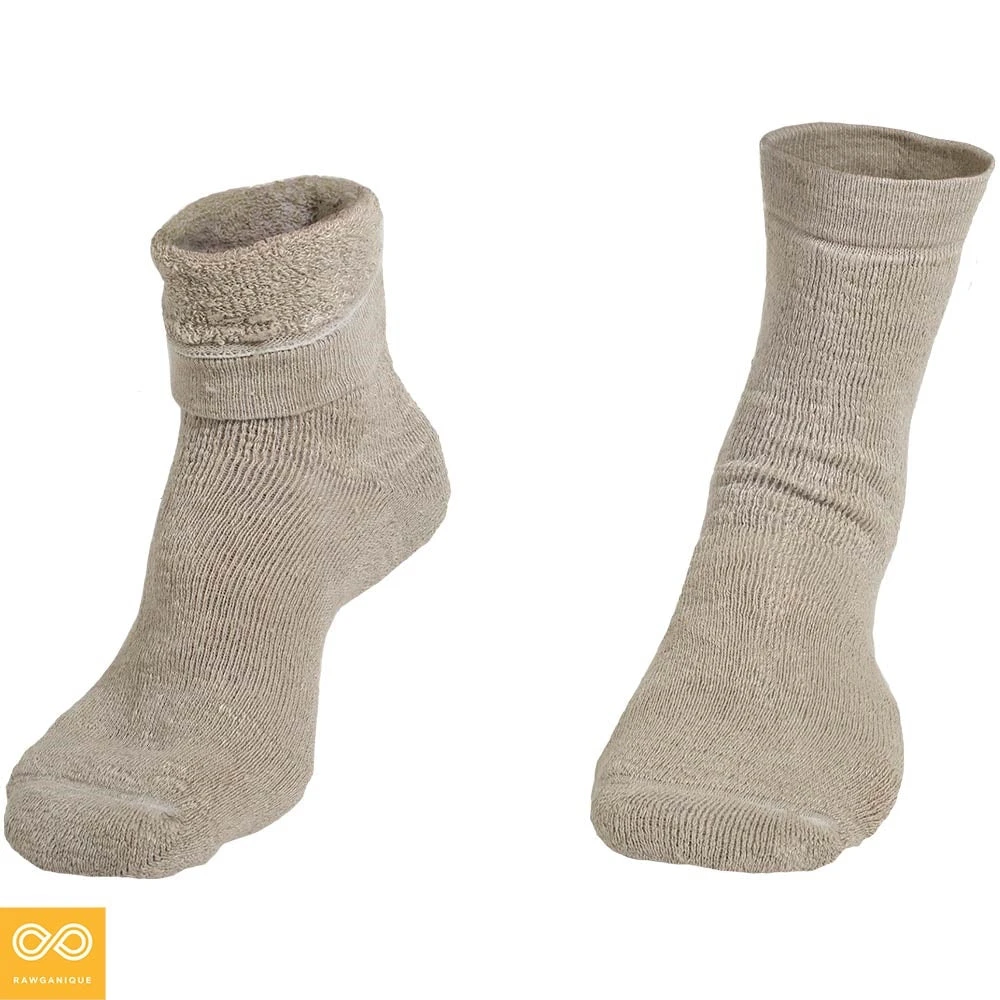 SCHUMANN 99% Organic French Flax Linen Terry Socks - Thick, Plush, Soft & Elastic-Free 6 SCHUMANN 99% Organic French Flax Linen Terry Socks (Thick, Plush, Soft)