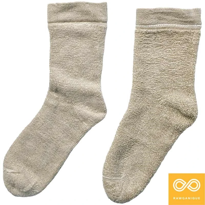 SCHUMANN 99% Organic French Flax Linen Terry Socks - Thick, Plush, Soft & Elastic-Free 7 SCHUMANN 99% Organic French Flax Linen Terry Socks (Thick, Plush, Soft)