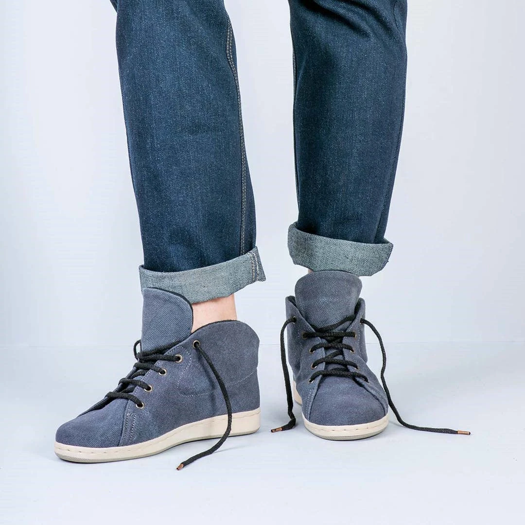 DETROIT Handmade Hemp High-Top Urban Boots for Men | Eco-Friendly & Stylish (40-46EU) 8 Vendor-unknown Footwear DETROIT Handmade Hemp High-Top Urban Boots (40 - 46EU)