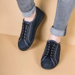 Houston Men's Organic Cotton Denim Shoes - Eco-Friendly & Stylish Footwear 10 Houston Organic Cotton Denim Shoes (Men's Sizes)