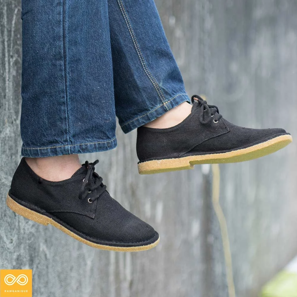 DOCKLANDS Handmade Hemp Moccasins - Unisex Natural Rubber Sole Shoes | Eco-Friendly Footwear 5 Shoes DOCKLANDS Handmade Hemp Moccasins (Unisex) (Natural Rubber Sole) Footwear