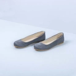 Shoes Women’s Footwear GISELLE Handmade Hemp Ballet Flats With Natural Rubber Sole