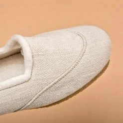 Handmade Hemp Ballet Flats for Women - SNOW WHITE | Organic Cotton Lined | Eco-Friendly Footwear 17 Shoes Women’s Footwear SNOW WHITE Handmade Hemp Ballet Flats (Lined With 100% Organic Cotton Fleece)