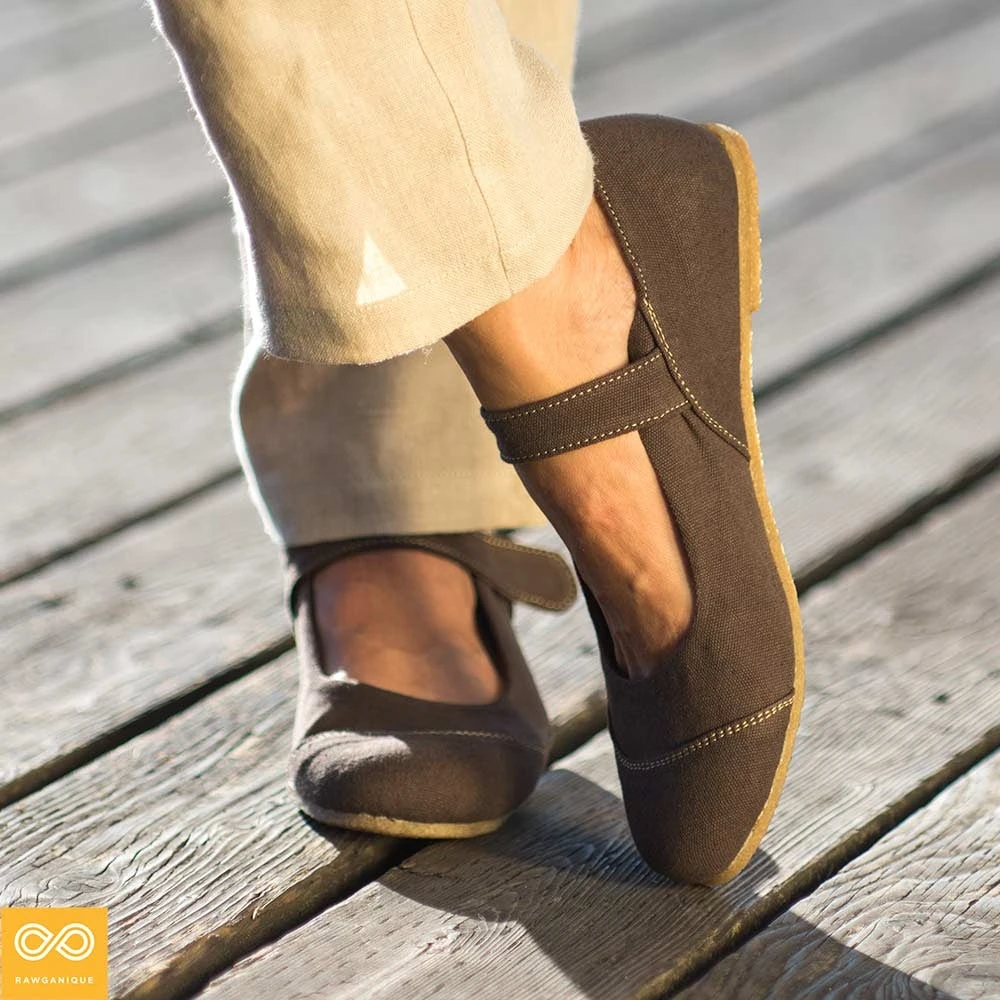 Women's Organic Cotton Ballet Flats with Natural Rubber Sole - Comfortable & Eco-Friendly (Stuttgart Collection) 1 Shoes Ladies' Organic Cotton Ballet Flats With Natural Rubber Sole (Stuttgart) (Women's Sizes)