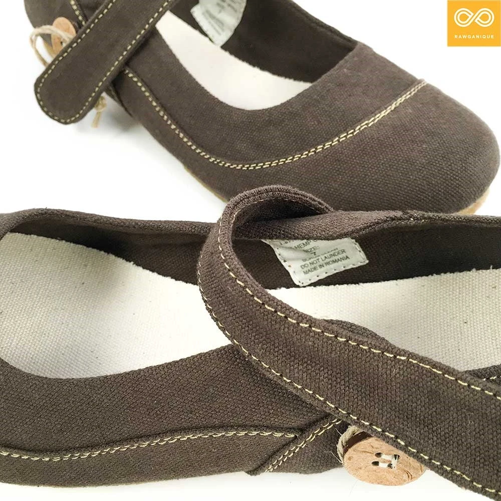 Women's Organic Cotton Ballet Flats with Natural Rubber Sole - Comfortable & Eco-Friendly (Stuttgart Collection) 5 Shoes Ladies' Organic Cotton Ballet Flats With Natural Rubber Sole (Stuttgart) (Women's Sizes)