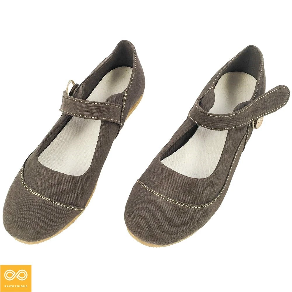 Women's Organic Cotton Ballet Flats with Natural Rubber Sole - Comfortable & Eco-Friendly (Stuttgart Collection) 6 Shoes Ladies' Organic Cotton Ballet Flats With Natural Rubber Sole (Stuttgart) (Women's Sizes)