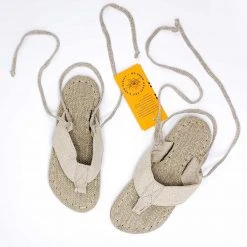 Vendor-unknown Organic Hemp Thong Flip-Flops Sandals Lace Edition Unisex Handmade (Bahamas) Women’s Footwear
