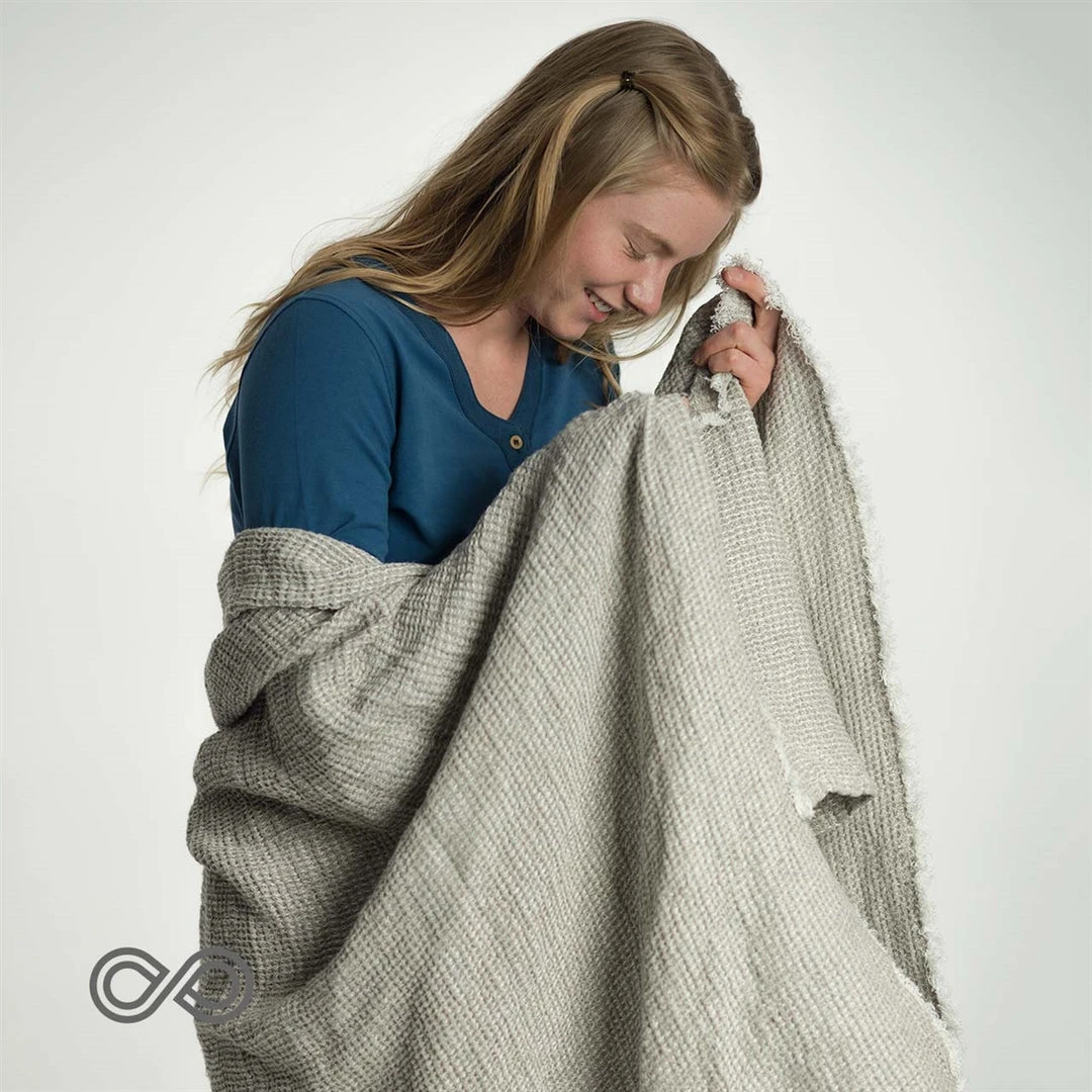 Bespoke Handwoven Arles 100% Organic French Linen Honeycomb Towel | Luxury Bath & BedBath 1 Vendor-unknown BedBath Bespoke Handwoven "Arles" 100% Organic French Linen Honeycomb Towel