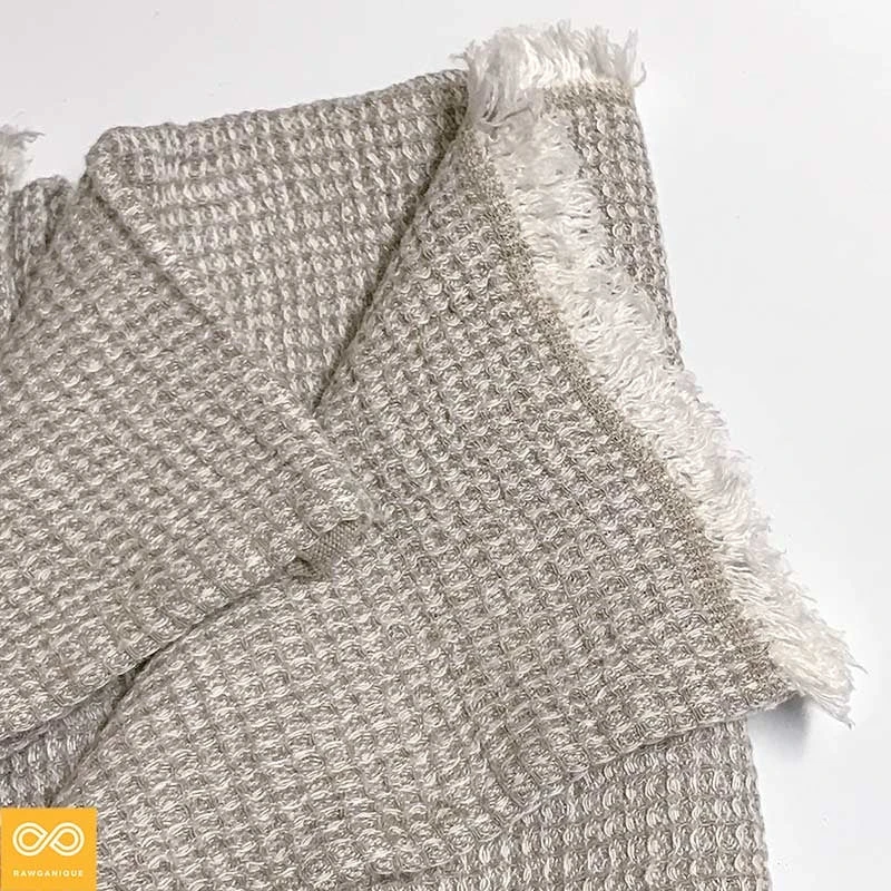 Bespoke Handwoven Arles 100% Organic French Linen Honeycomb Towel | Luxury Bath & BedBath 5 Vendor-unknown BedBath Bespoke Handwoven "Arles" 100% Organic French Linen Honeycomb Towel