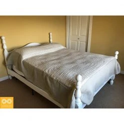 Vendor-unknown Bespoke Belvedere Limited-Edition Organic French Linen Blanket Bedspread Bedcover