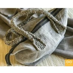 Handmade 100% Organic French Flax Linen Handbag - Claremont by ShoesBags&More 19 Vendor-unknown ShoesBags&More Bespoke Handmade 100% Organic French Flax Linen Handbag (Claremont)