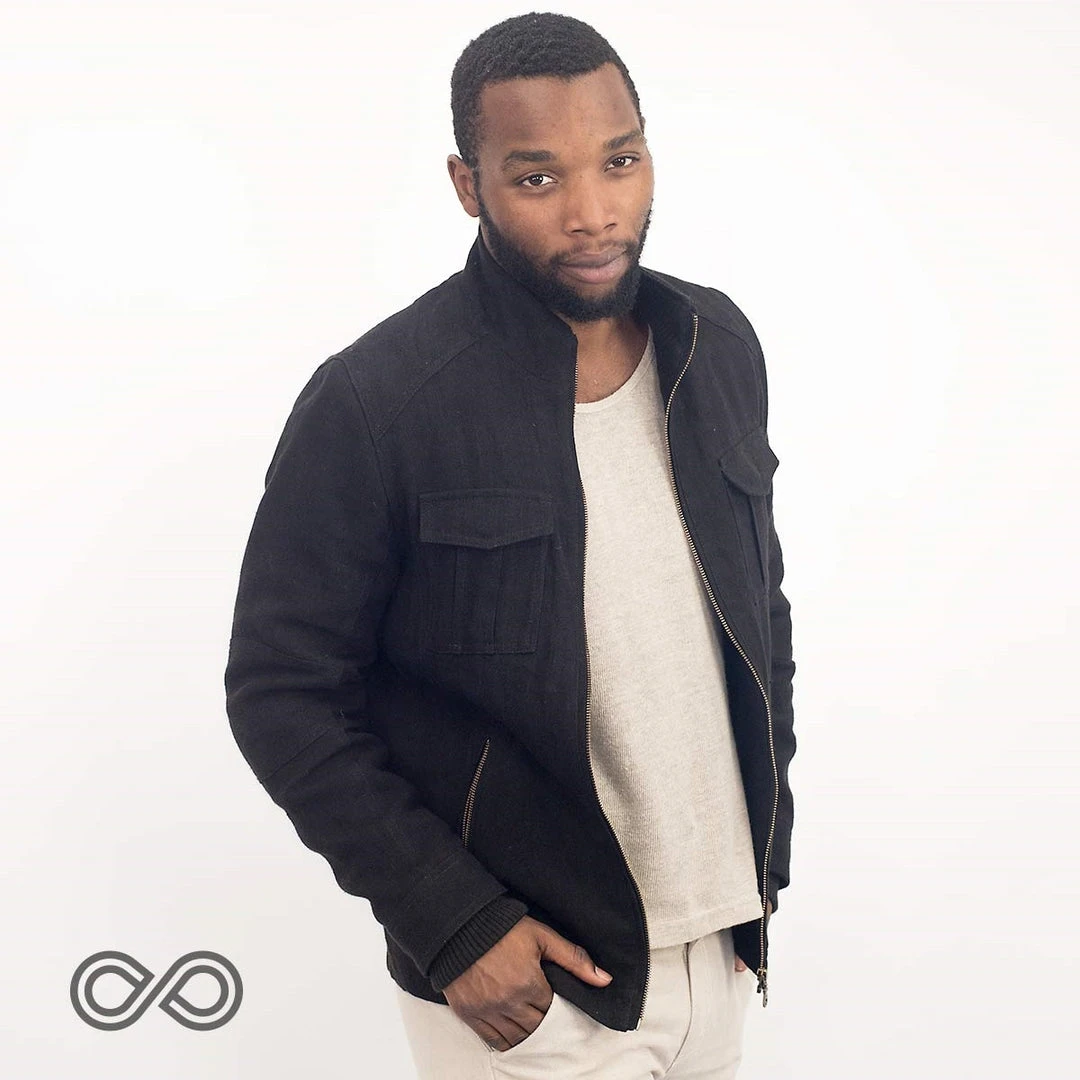 Unisex PARK LANE Organic Hemp Jacket with Organic Cotton Fleece Lining - Eco-Friendly Warmwear & Outerwear 8 Vendor-unknown Warmwear & Outerwear PARK LANE Organic Hemp Jacket (Organic Cotton Fleece Lining) (Unisex)