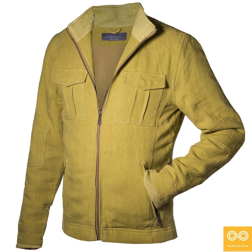 Unisex PARK LANE Organic Hemp Jacket with Organic Cotton Fleece Lining - Eco-Friendly Warmwear & Outerwear 2 Vendor-unknown Warmwear & Outerwear PARK LANE Organic Hemp Jacket (Organic Cotton Fleece Lining) (Unisex)
