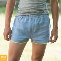 OSLO 100% Hemp Running Fitness Gym Shorts (Unisex) Bottoms