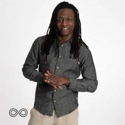 Vendor-unknown Men RAPHAEL 100% Organic Hemp Painter's Shirt (10oz Fabric) (Unisex)