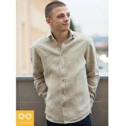 Vendor-unknown Men RAPHAEL 100% Organic Hemp Painter's Shirt (10oz Fabric) (Unisex)