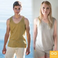 Rawganique CHOPIN 100% Organic French Linen Tank Top (Unisex)