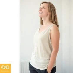 Rawganique CHOPIN 100% Organic French Linen Tank Top (Unisex)