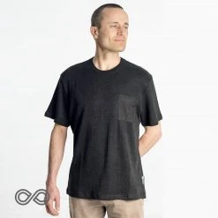 Vendor-unknown MANLEY BEACH 100% Hemp T-Shirt (Thick, Ribbed, With Pocket))