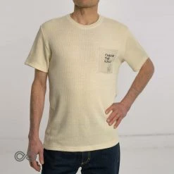 Vendor-unknown MANLEY BEACH 100% Hemp T-Shirt (Choice Of 4 Designs Printed On Pocket) Printed Tees & More