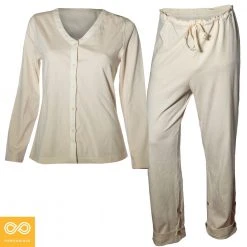 Vendor-unknown Sleepwear BONN Elastic-free Organic Prima Cotton Jersey Pajama Set (Men's Top & Bottom)