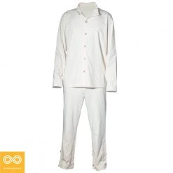Vendor-unknown Sleepwear BONN Elastic-free Organic Prima Cotton Jersey Pajama Set (Men's Top & Bottom)