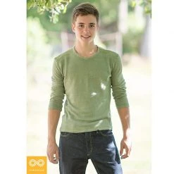 STRAVINSKY 100% Organic Linen Long-Sleeve Knit Shirt - Unisex, Eco-Friendly & Comfortable 28 Vendor-unknown STRAVINSKY 100% Organic Linen Long-sleeve Knit Shirt (Unisex)