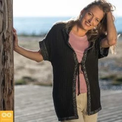 KNIGHTSBRIDGE 100% Organic Hemp Cardigan Tunic for Women - Eco-Friendly Warmwear 12 Vendor-unknown KNIGHTSBRIDGE 100% Organic Hemp Cardigan Tunic