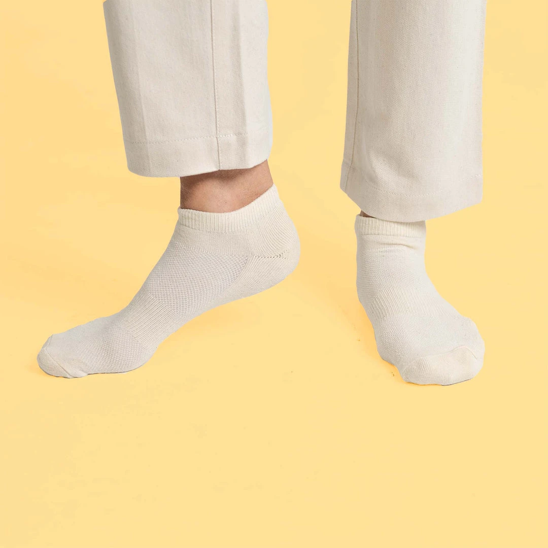 RIDGE VALLEY 3-Pack 95% Organic Cotton Anklet Socks - Unisex, Made in USA 1 RIDGE VALLEY 3-Pack 95% Organic Cotton Anklet Socks (Made In USA) (Unisex)