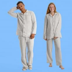 Vendor-unknown SAN JOSE 100% Organic Hemp Pajamas PJ Set (Long-sleeves / Pants) (Unisex) Lingerie & Sleepwear