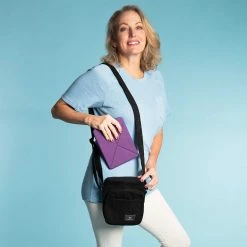 Vendor-unknown SANTA FE 100% Organic Hemp Shoulder Organizer Bag (6.5”x8.5”x3”) (Plastic-free) ShoesBags&More