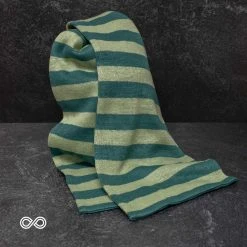 KENSINGTON Striped Organic Hemp Knit Scarf for Women - Soft, Warm, and Eco-Friendly 22 Vendor-unknown KENSINGTON Striped Organic Hemp Knit Scarf