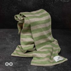 KENSINGTON Striped Organic Hemp Knit Scarf for Women - Soft, Warm, and Eco-Friendly 21 Vendor-unknown KENSINGTON Striped Organic Hemp Knit Scarf