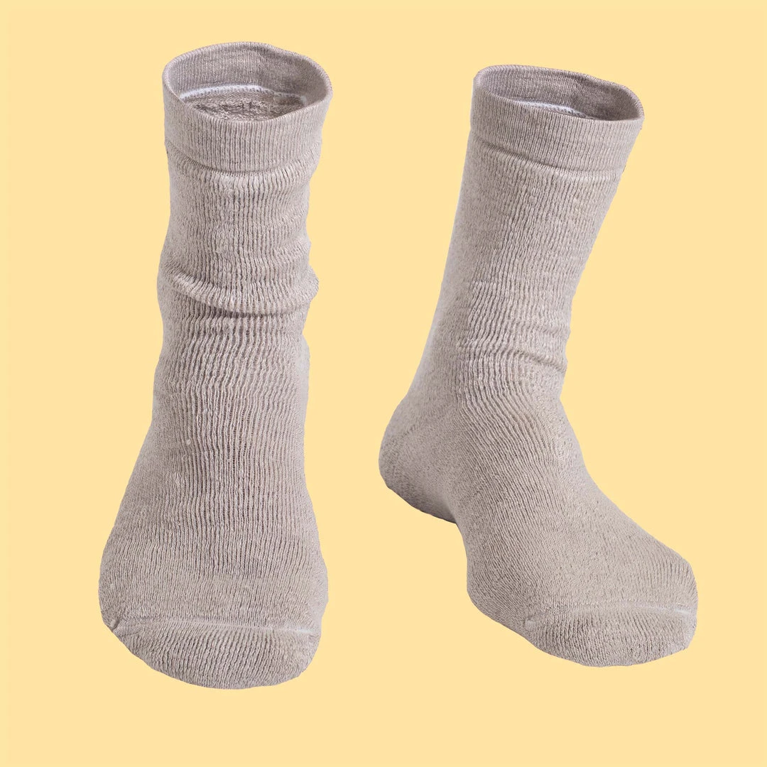 SCHUMANN 99% Organic French Flax Linen Terry Socks - Thick, Plush, Soft & Elastic-Free 2 SCHUMANN 99% Organic French Flax Linen Terry Socks (Thick, Plush, Soft)