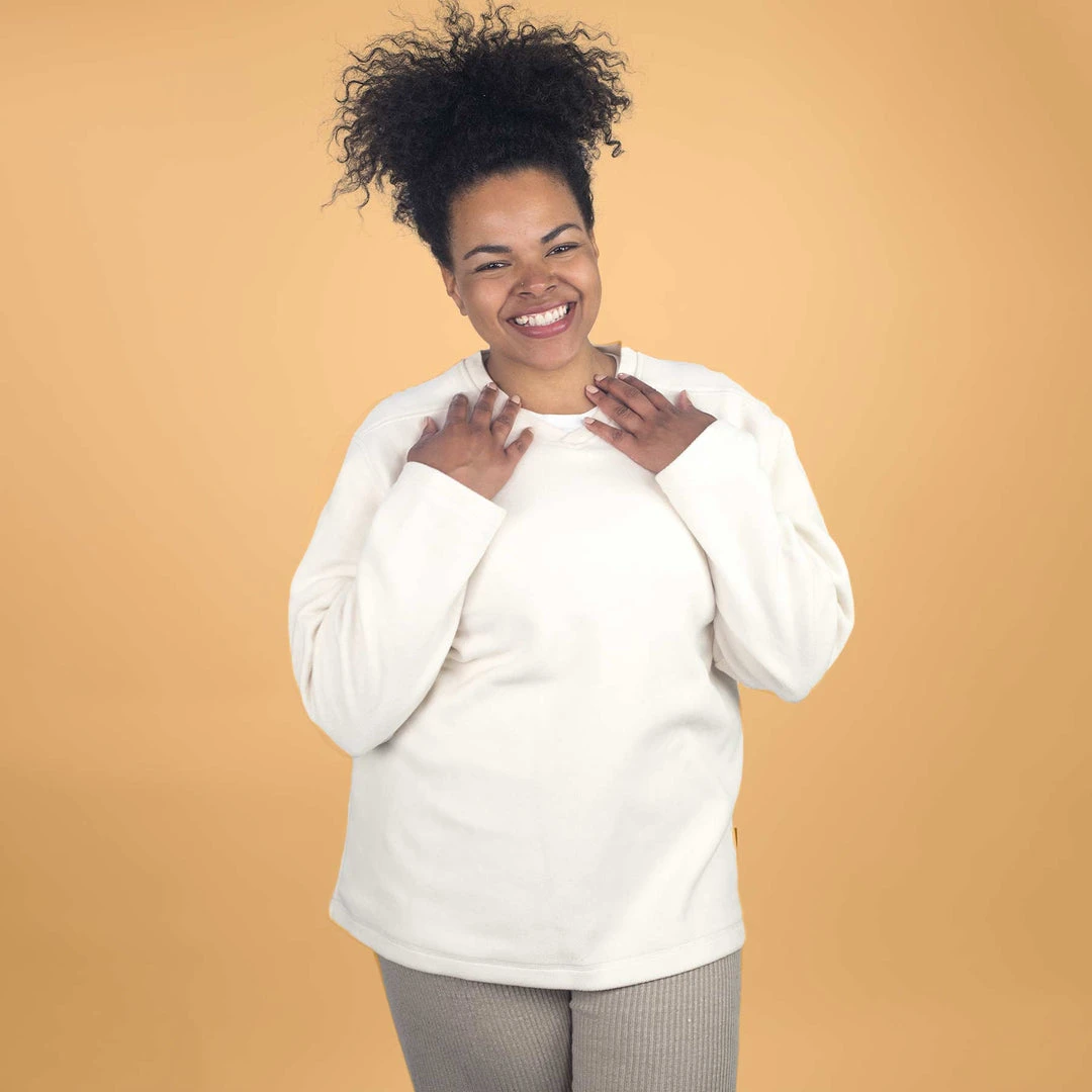 SEBASTOPOL Unisex 100% Organic Cotton V-Neck Fleece Sweatshirt - Soft & Eco-Friendly Warmwear 2 Vendor-unknown SEBASTOPOL 100% Organic Cotton V-Neck Fleece Sweatshirt (Unisex)