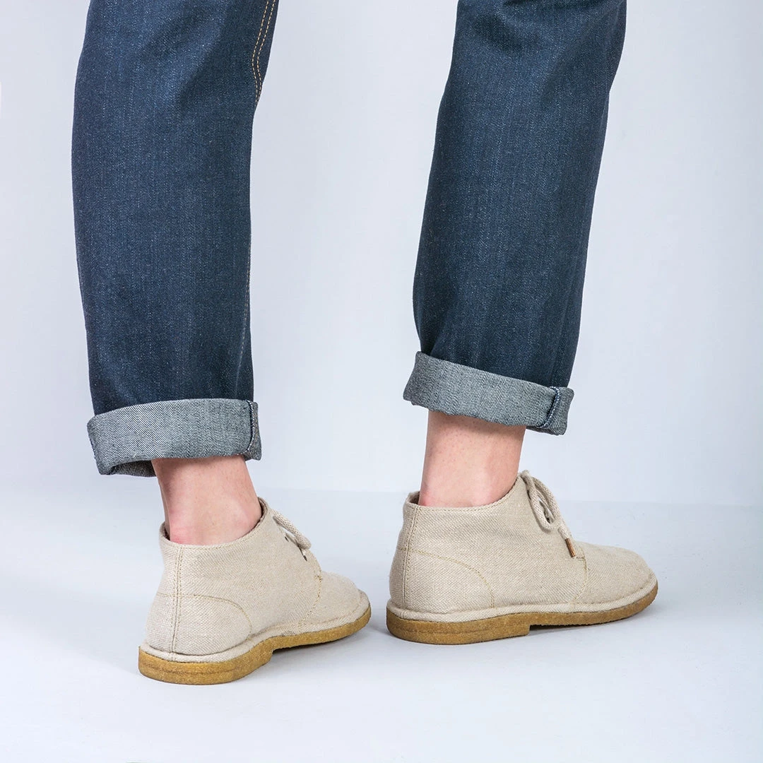 DOWNTON Men's Hemp High Top Shoes with Natural Rubber Sole | Eco-Friendly Men's Footwear 6 Shoes DOWNTON Men's Hemp High Tops With Natural Rubber Sole (Men's Sizes)