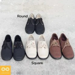 Unisex Hemp Oxford Dress Shoes - Round Toe Comfortable Footwear for Men & Women 27 Hemp Oxford Dress Shoes (Round Toes) (Unisex Sizes)