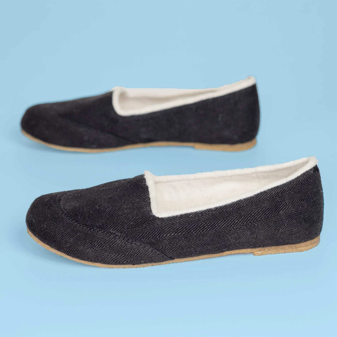 Handmade Hemp Ballet Flats for Women - SNOW WHITE | Organic Cotton Lined | Eco-Friendly Footwear 1 Shoes Women’s Footwear SNOW WHITE Handmade Hemp Ballet Flats (Lined With 100% Organic Cotton Fleece)