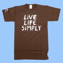 T-Shirts SONOMA Unisex Printed 100% Organic Cotton T-Shirt (Made In USA) (Non-Toxic Ink) (Live Life Simply) Women