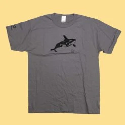T-Shirts SONOMA Printed 100% Organic Cotton T-shirt (Made In USA) (Unisex) (Orca) Women