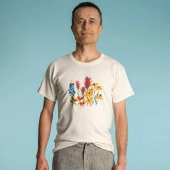 T-Shirts Tops SONOMA Printed 100% Organic Cotton T-shirt Made In USA (Unisex) - Elysian Field Design