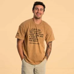T-Shirts Tops SONOMA Printed 100% Organic Cotton T-shirt Made In USA (Unisex) - Thoreau