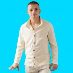 STRASBOURG 100% Organic Prima Cotton Jersey Shirt for Men - Uniquely Rawganique 7 Vendor-unknown STRASBOURG 100% Organic Prima Cotton Jersey Shirt