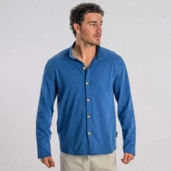 Vendor-unknown Sleepwear BONN Elastic-free Organic Prima Cotton Jersey Pajama Set (Men's Top & Bottom)