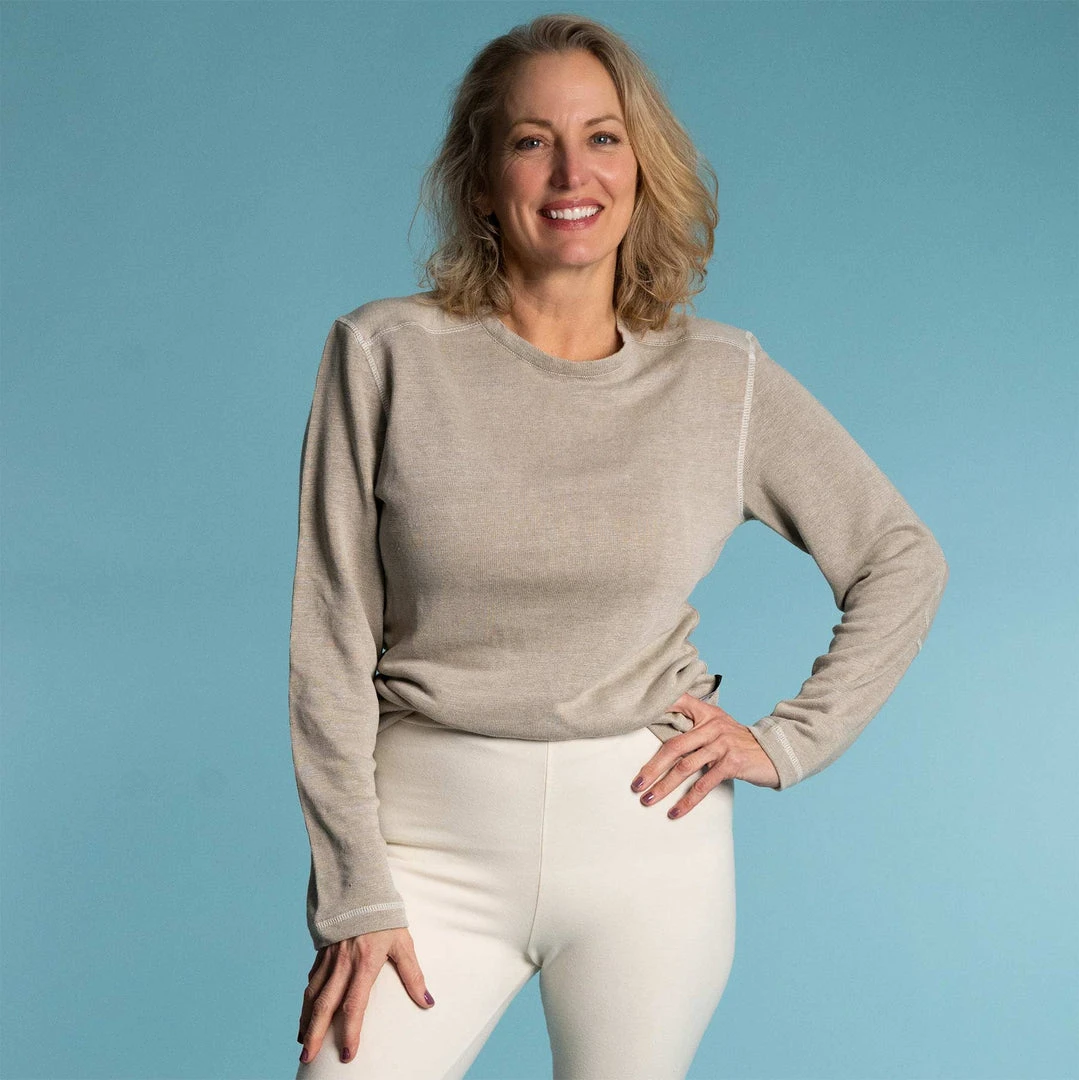 STRAVINSKY 100% Organic Linen Long-Sleeve Knit Shirt - Unisex, Eco-Friendly & Comfortable 4 Vendor-unknown STRAVINSKY 100% Organic Linen Long-sleeve Knit Shirt (Unisex)