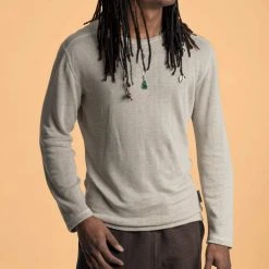 STRAVINSKY 100% Organic Linen Long-Sleeve Knit Shirt - Unisex, Eco-Friendly & Comfortable 21 Vendor-unknown STRAVINSKY 100% Organic Linen Long-sleeve Knit Shirt (Unisex)